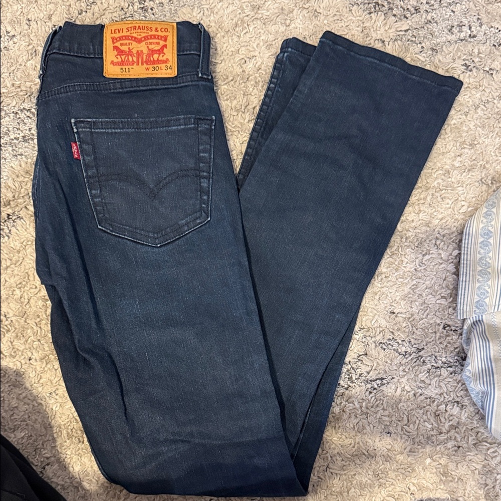 Levi's 511 Men's Dark Blue Slim Straight Jeans